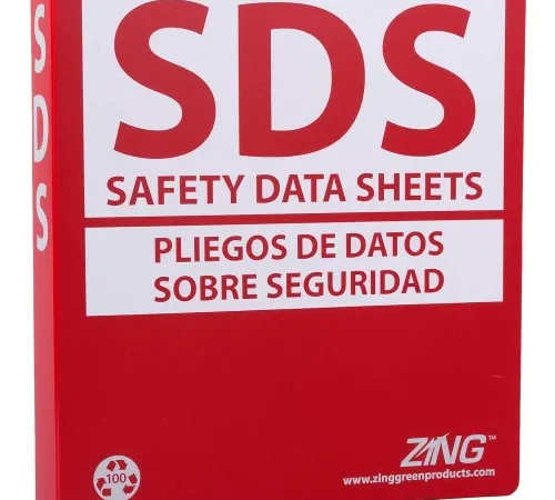 ZING Eco GHS-SDS Binder (English/Spanish), 1.5" Ring, Recycled Poly, 6033