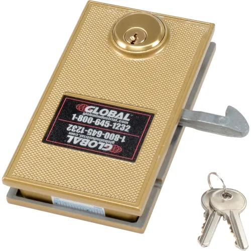Global Industrial" Mortise Door Lock With 2 Keys for Sliding Doors - Image 5