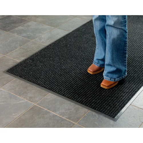 Apache Mills Brush & Clean" Entrance Mat 3/8" Thick 3' x 4' Burgundy - Image 2