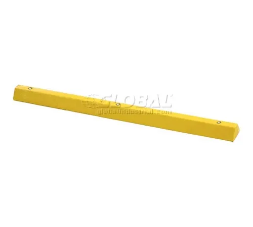 Yellow parking lot wheel stop