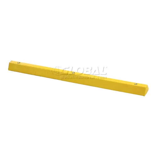 Yellow parking lot wheel stop