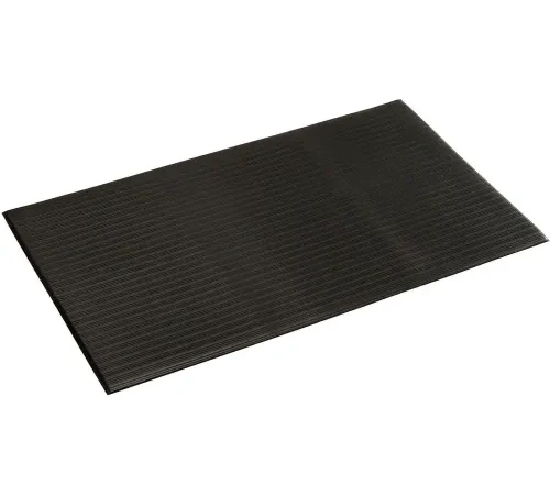 Apache Mills Soft Foot" Ribbed Surface Mat 3/8" Thick 2' x Up to 60' Black