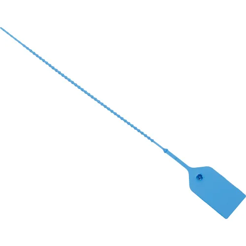 Blue plastic pull-tight security seal