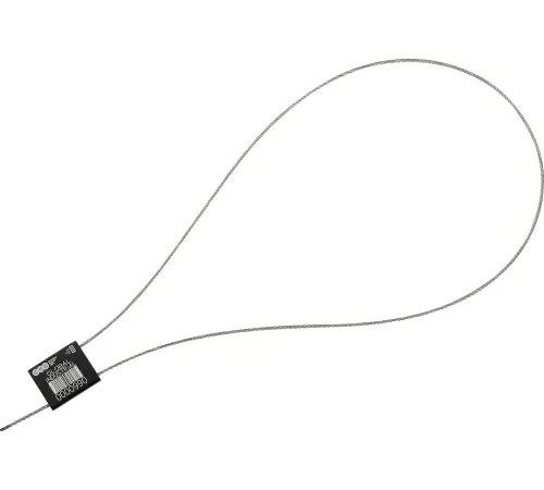 Global Industrial Metal Cable Seal, 1/16"x24"L, Black, 50/Pack