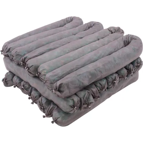 Global Industrial" Universal Sorbent Socks, Heavyweight, 3" Dia. x 48"L, Gray, 12/Pack - Image 2