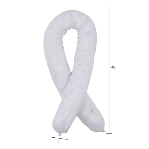 Global Industrial" Oil Only Sorbent Socks, Heavyweight, 3" Dia. x 48"L, Gray, 40/Pack - Image 5