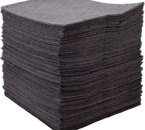 Global Industrial" Universal Sorbent Pads, Lightweight, 15"L x 18"W, Gray, 200/Pack