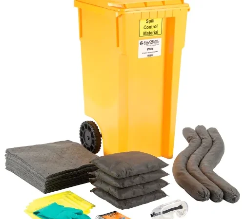 Global Industrial" Universal Wheeled Spill Kit, 30 Gallon