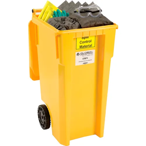 Global Industrial" Universal Wheeled Spill Kit, 30 Gallon - Image 2