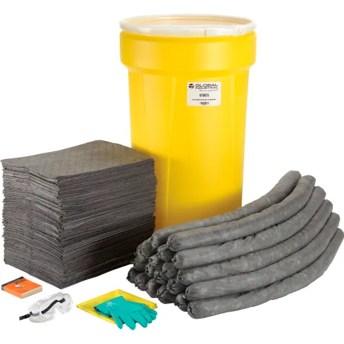 Global Industrial" Universal Spill Drum Kit, 55 Gallon