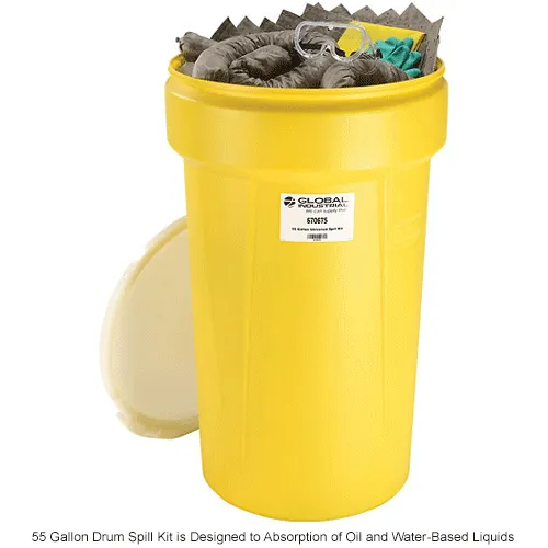 Global Industrial" Universal Spill Drum Kit, 55 Gallon - Image 4