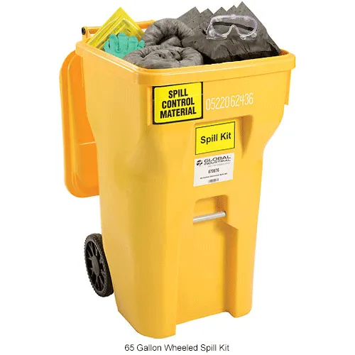 Global Industrial" Universal Wheeled Spill Kit, 65 Gallon - Image 4