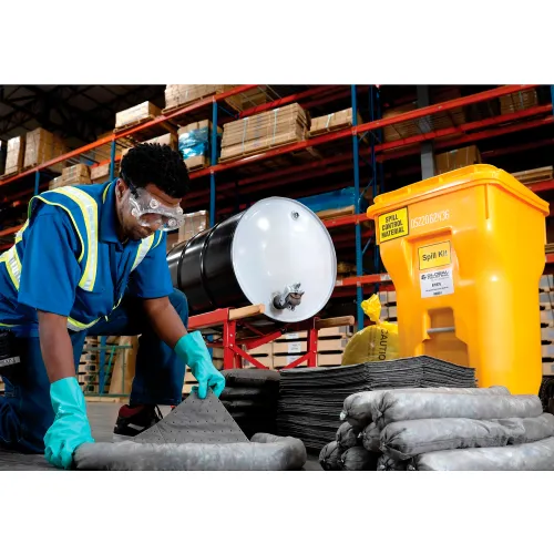 Global Industrial" Universal Wheeled Spill Kit, 65 Gallon - Image 3