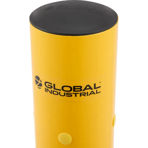 Global Industrial" Rebounding Safety Bollard, 4" Dia. x 42"H, Yellow - Image 4