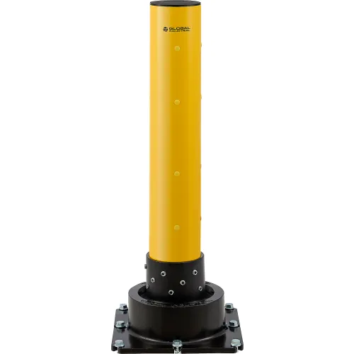 Global Industrial" Rebounding Safety Bollard, 6" Dia. x 42"H, Yellow