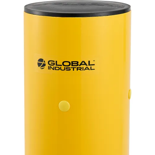 Global Industrial" Rebounding Safety Bollard, 6" Dia. x 42"H, Yellow - Image 4