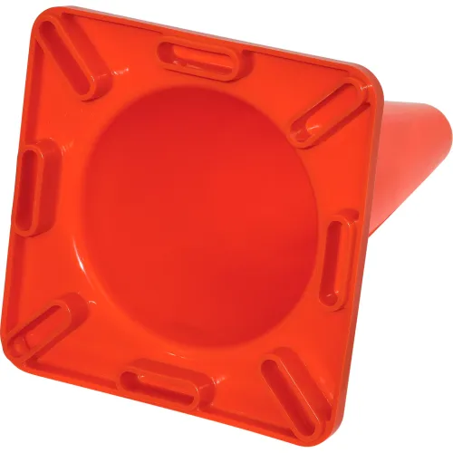 Global Industrial" 18" Traffic Cone, Non-Reflective, Solid Orange Base, 2-1/2 lbs - Image 2