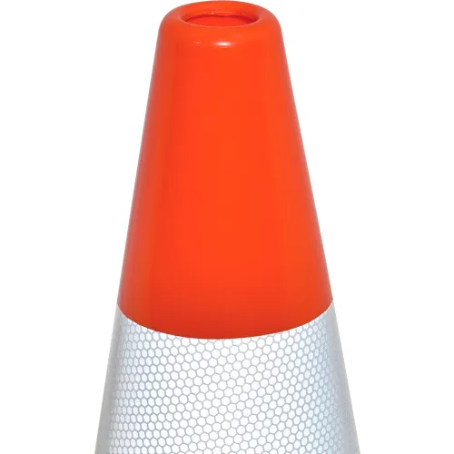 Global Industrial" 36" Traffic Cone, Reflective, Black Base, 10 Lbs. - Image 3