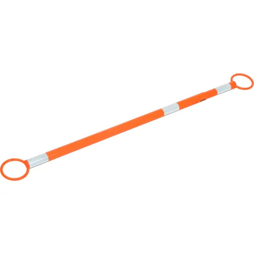 Global Industrial" Retractable Cone Bar, 5' - 8' L, Orange w/ Reflective Tape - Image 3