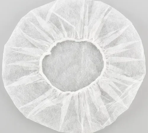 Global Industrial Polypropylene Bouffant Cap, 21", White, 100/Bag