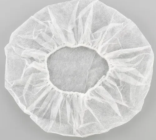 Global Industrial Polypropylene Bouffant Cap, 24", White, 100/Bag