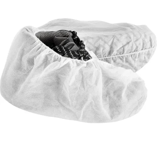 Global Industrial Standard Disposable Shoe Covers, Size 12-15, White, 150 Pairs/Case
