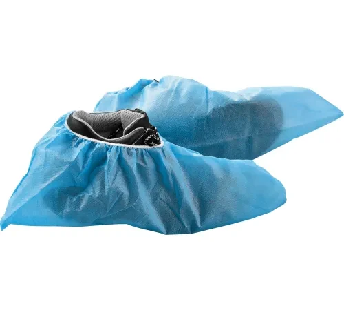 Global Industrial Skid Resistant Disposable Shoe Covers, Size 12-15, Blue, 150 Pairs/Case