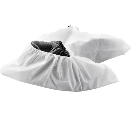 Global Industrial Skid Resistant Disposable Shoe Covers, Size 12-15, White, 150 Pairs/Case
