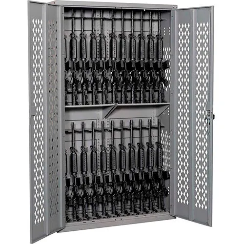 Datum Argos Gun Cabinet AWC72H24R - Holds 24 Rifles 42"Wx15"Dx72"H Stealth