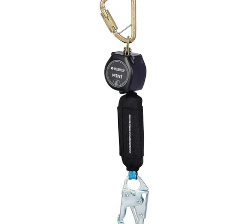 Retractable safety lanyard with carabiner