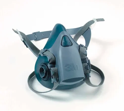 3M half-face respirator mask with straps