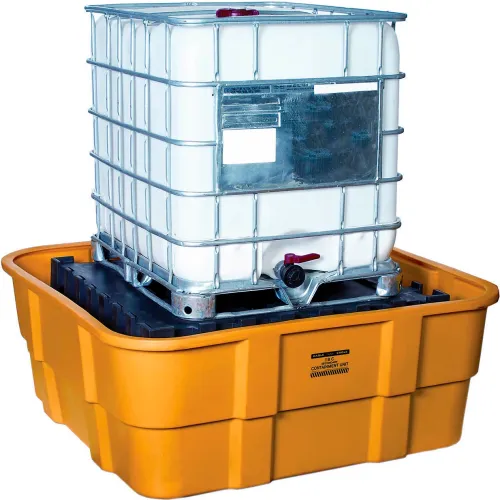 Eagle 1683 IBC Spill Containment Unit - Yellow with No Drain