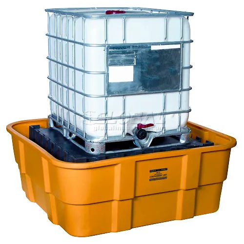 Eagle 1683 IBC Spill Containment Unit - Yellow with No Drain - Image 2