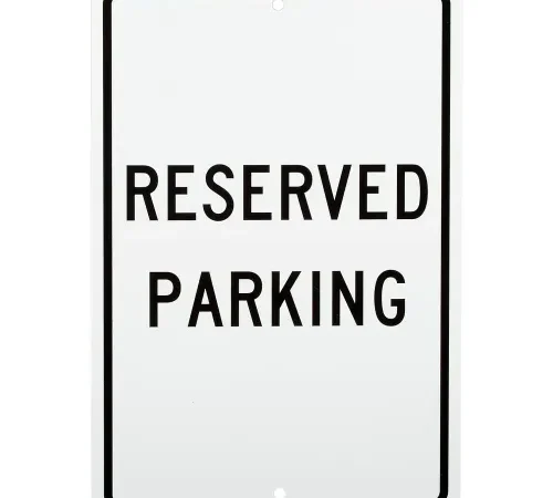 Aluminum Sign - Reserved Parking - .063" Thick, TM5H