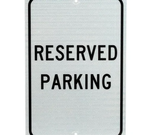 Aluminum Sign - Reserved Parking - .08" Thick, TM5J