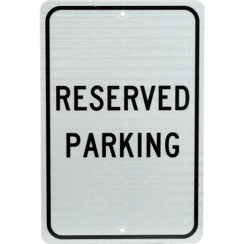 Aluminum Sign - Reserved Parking - .08" Thick, TM5J