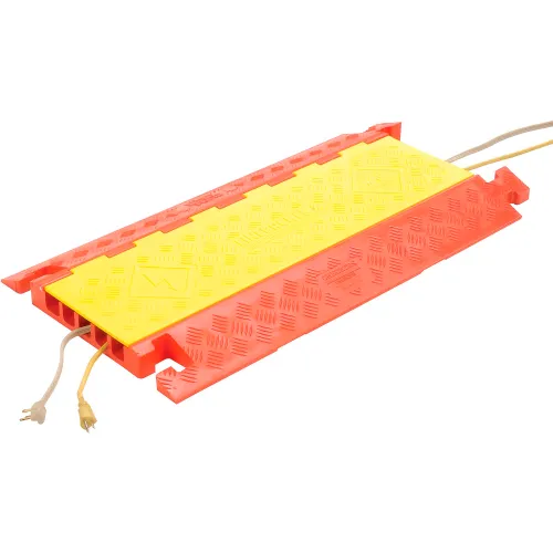 5-Channel Heavy Duty Cable Guard, 36"L x 20"W x 2-5/16"H, Yellow/Orange - Image 3