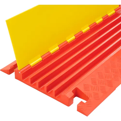 5-Channel Heavy Duty Cable Guard, 36"L x 20"W x 2-5/16"H, Yellow/Orange - Image 5