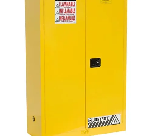 Justrite Flammable Cabinet With Manual Close Double Door 45 Gallon
