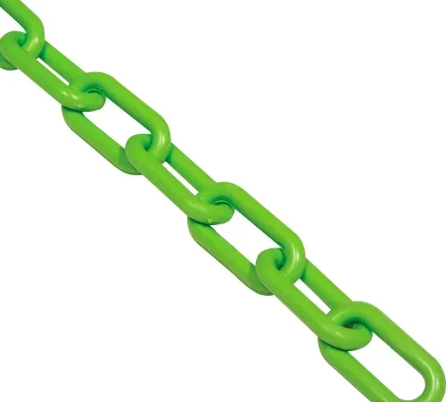 Global Industrial Plastic Chain Barrier, 1-1/2"x50'L, Safety Green