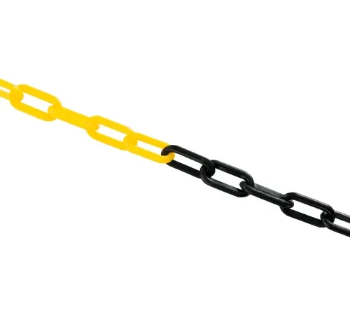 Diagonal yellow and black chain