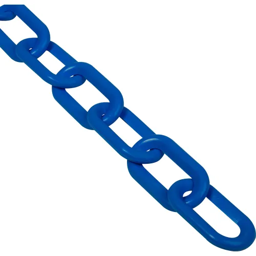 Global Industrial Plastic Chain Barrier, 2"x50'L, Blue
