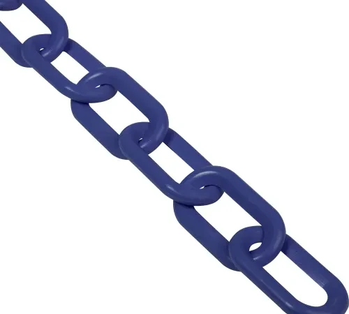 Global Industrial Plastic Chain Barrier, 2"x50'L, Cobalt Blue