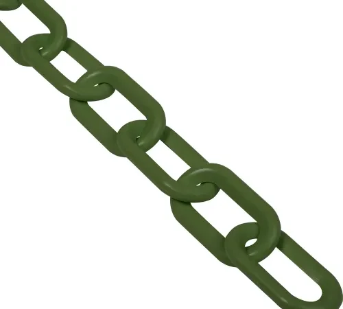 Global Industrial Plastic Chain Barrier, 2"x50'L, Evergreen