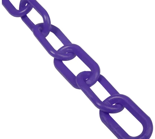 Global Industrial Plastic Chain Barrier, 2"x50'L, Purple