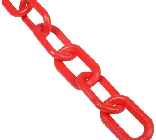 Global Industrial Plastic Chain Barrier, 2"x50'L, Red