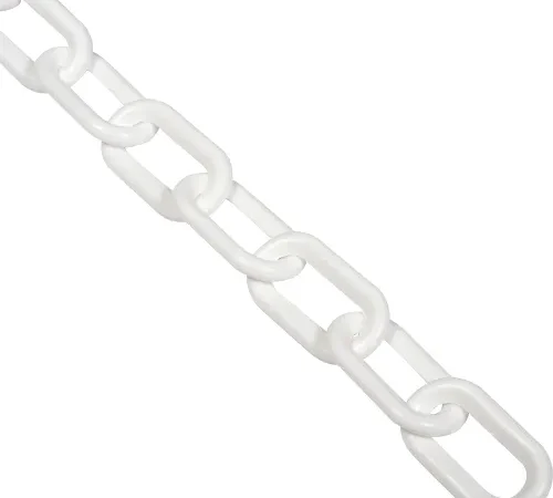 Global Industrial Plastic Chain Barrier, 2"x50'L, White