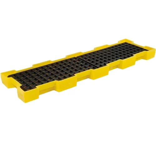 Eagle 1647 4 Drum Inline Spill Containment Platform - Yellow with No Drain
