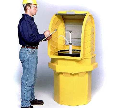 Ultra-Hard Top P1 Spill Pallet 1 Drum Locking Containment Unit 9640 - No Drain