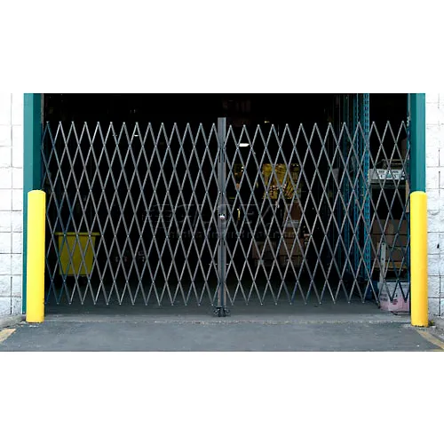 Global Industrial" Double Folding Security Gate 12'W x 8'H